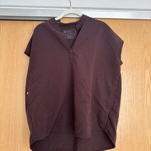 Figs Espresso Rafaela Oversized Scrub Top